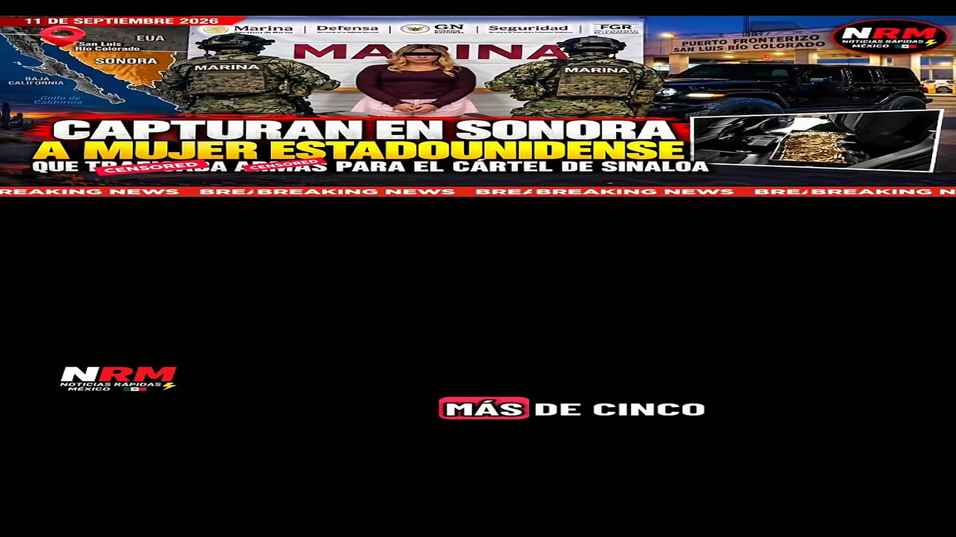 Parte 2 : V1209201_� Capturan en #Sonora a estadounidense con más de 5 mil cartuchos; autoridades la vinculan al Cárte_part1